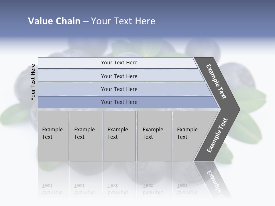 Fresh Dessert Huckleberry PowerPoint Template