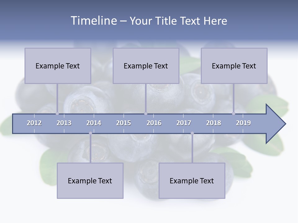 Fresh Dessert Huckleberry PowerPoint Template