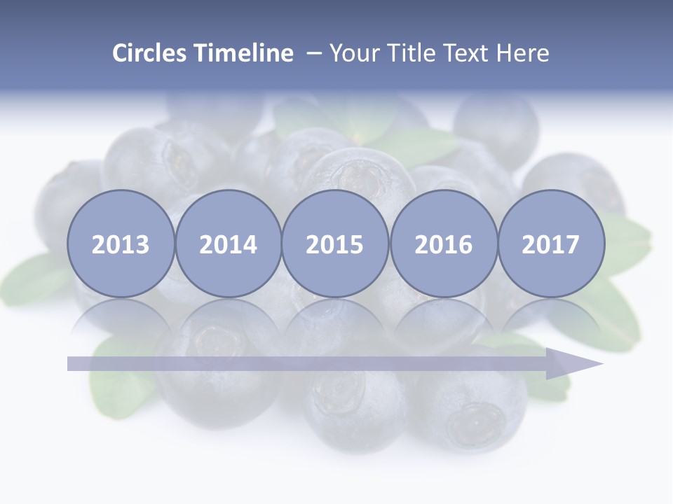 Fresh Dessert Huckleberry PowerPoint Template