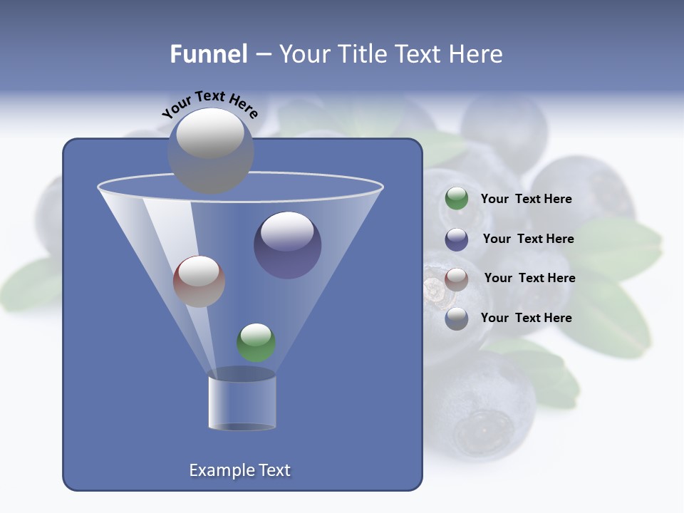 Fresh Dessert Huckleberry PowerPoint Template