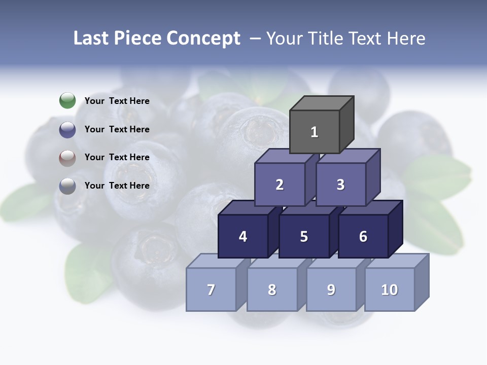 Fresh Dessert Huckleberry PowerPoint Template