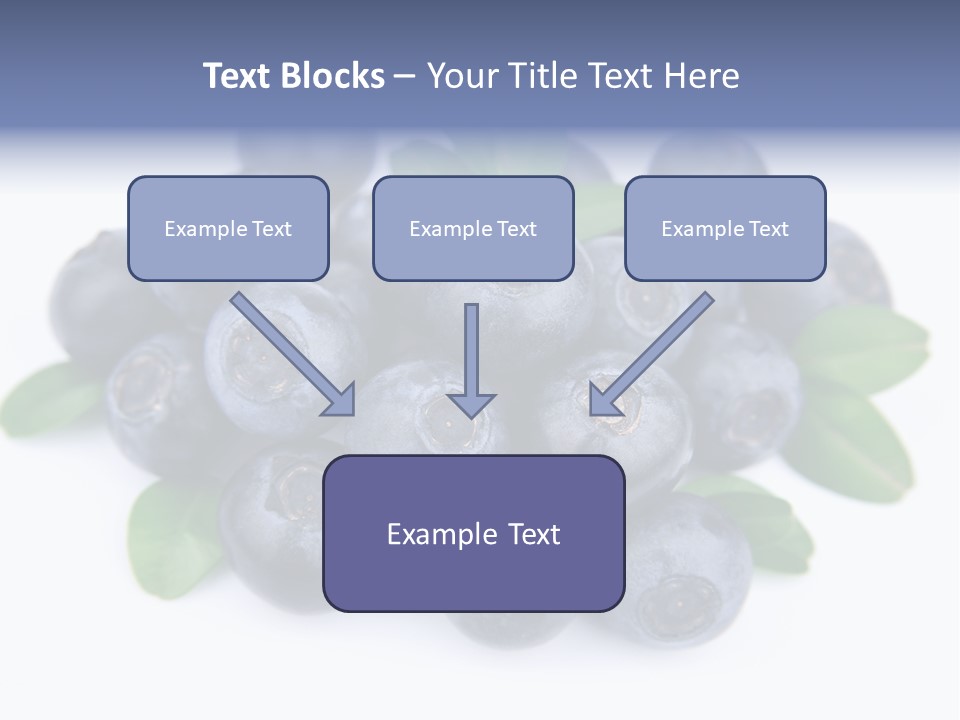 Fresh Dessert Huckleberry PowerPoint Template