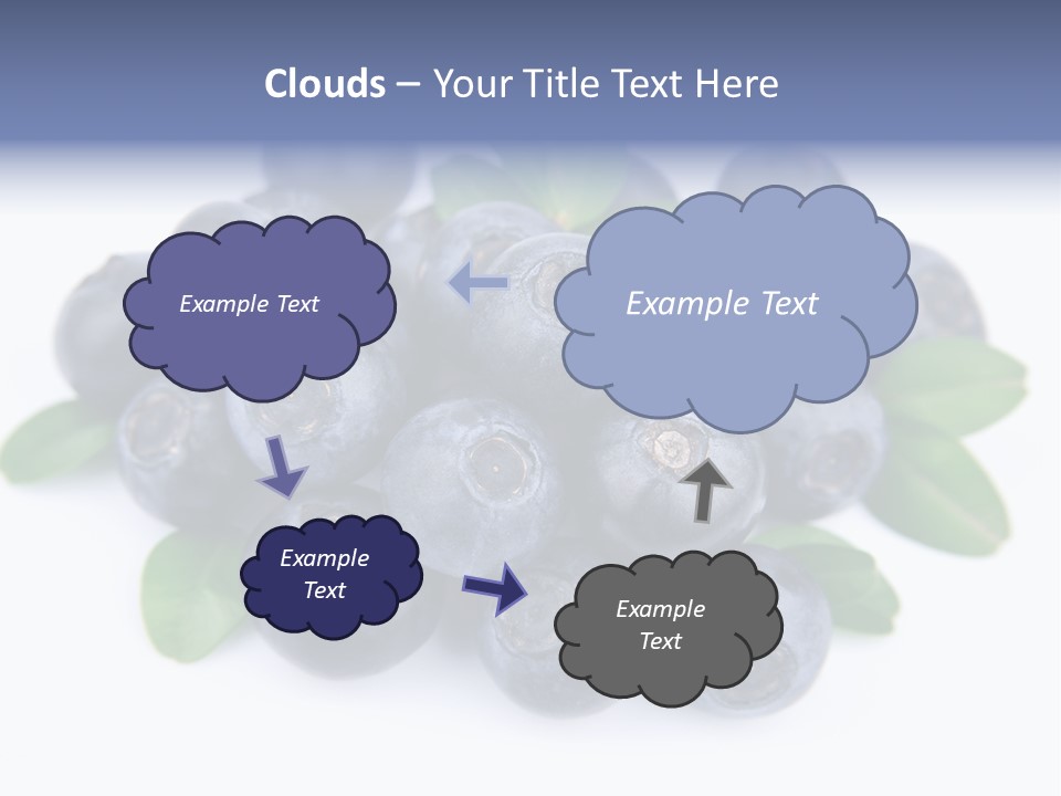 Fresh Dessert Huckleberry PowerPoint Template