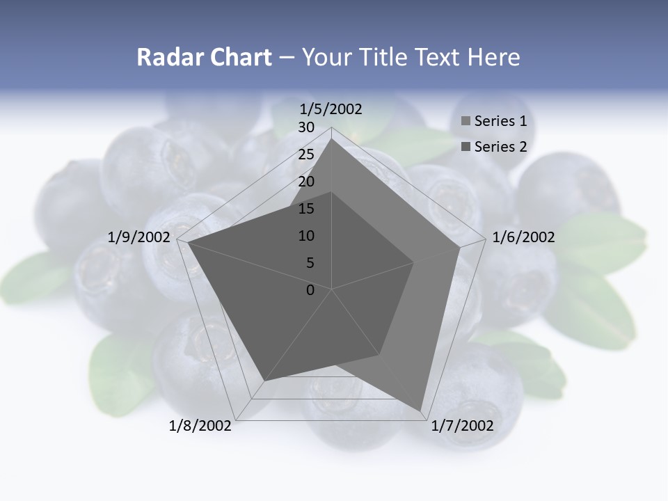 Fresh Dessert Huckleberry PowerPoint Template