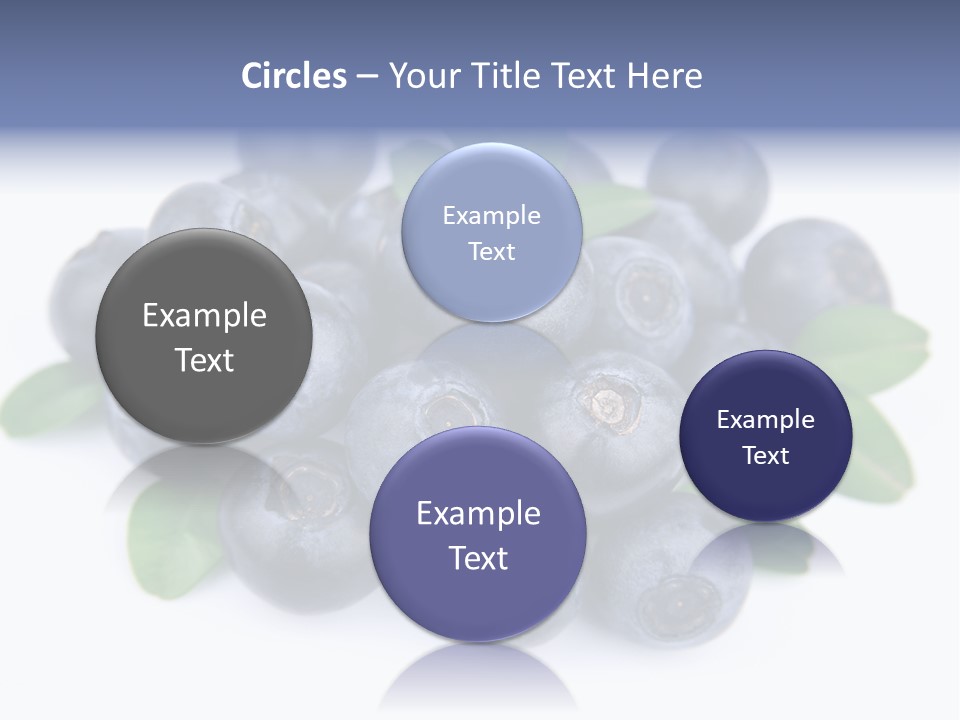 Fresh Dessert Huckleberry PowerPoint Template