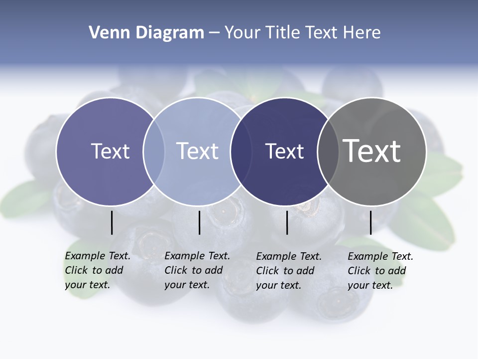 Fresh Dessert Huckleberry PowerPoint Template