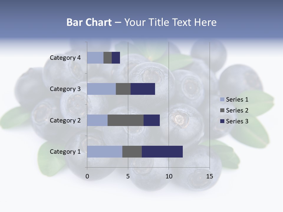 Fresh Dessert Huckleberry PowerPoint Template