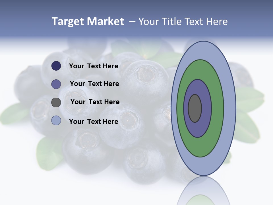 Fresh Dessert Huckleberry PowerPoint Template