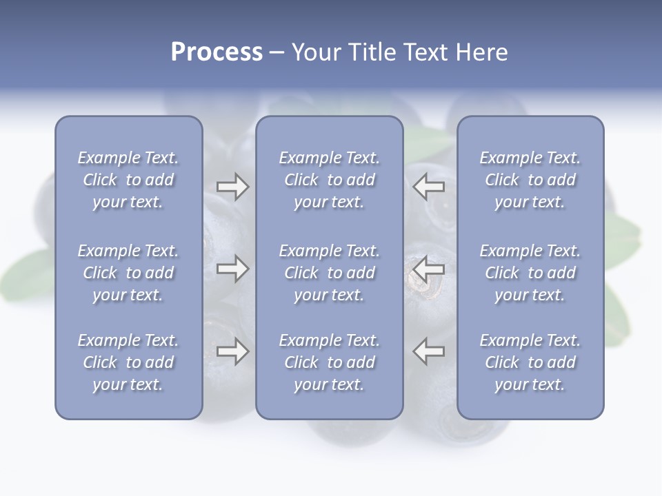 Fresh Dessert Huckleberry PowerPoint Template