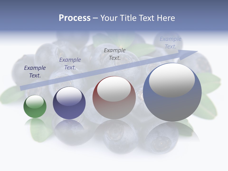 Fresh Dessert Huckleberry PowerPoint Template