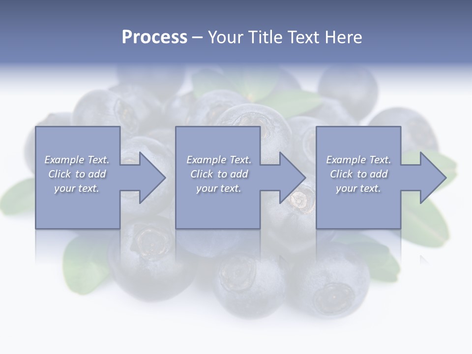 Fresh Dessert Huckleberry PowerPoint Template