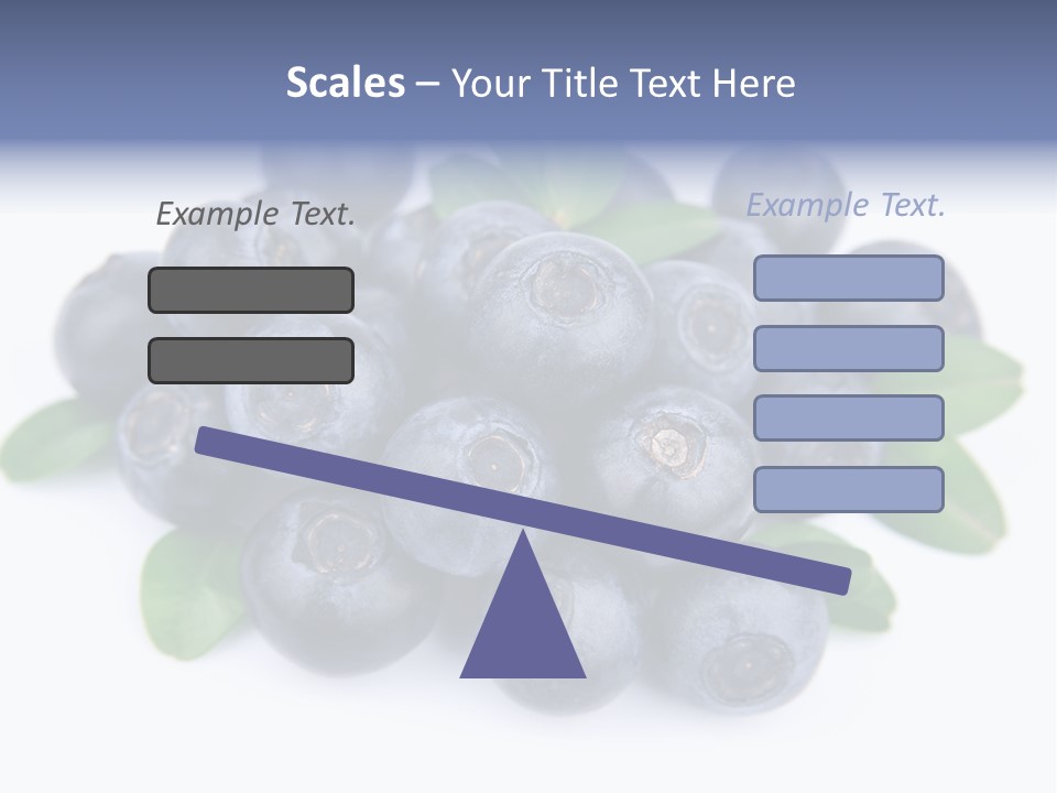 Fresh Dessert Huckleberry PowerPoint Template