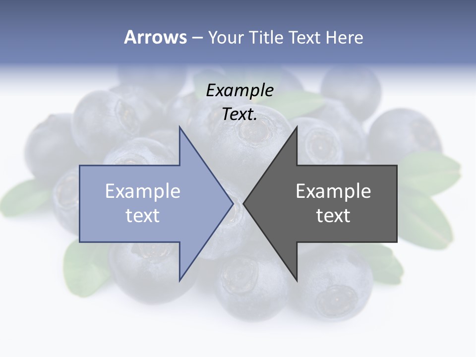 Fresh Dessert Huckleberry PowerPoint Template
