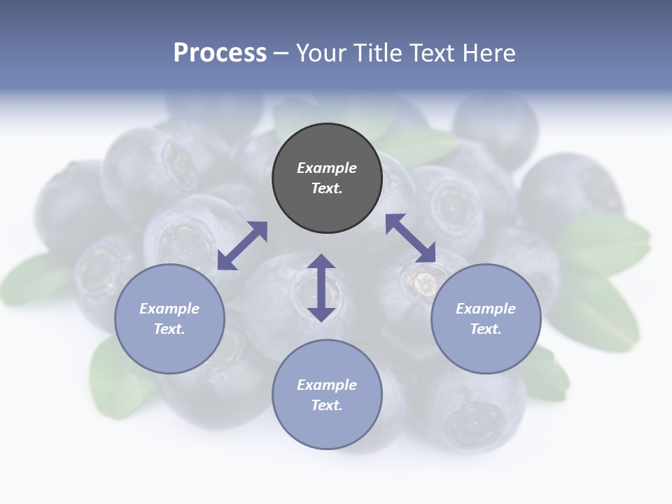 Fresh Dessert Huckleberry PowerPoint Template