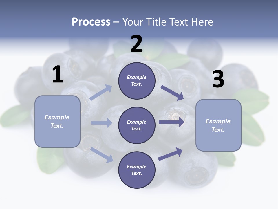 Fresh Dessert Huckleberry PowerPoint Template