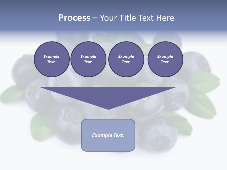 Fresh Dessert Huckleberry PowerPoint Template