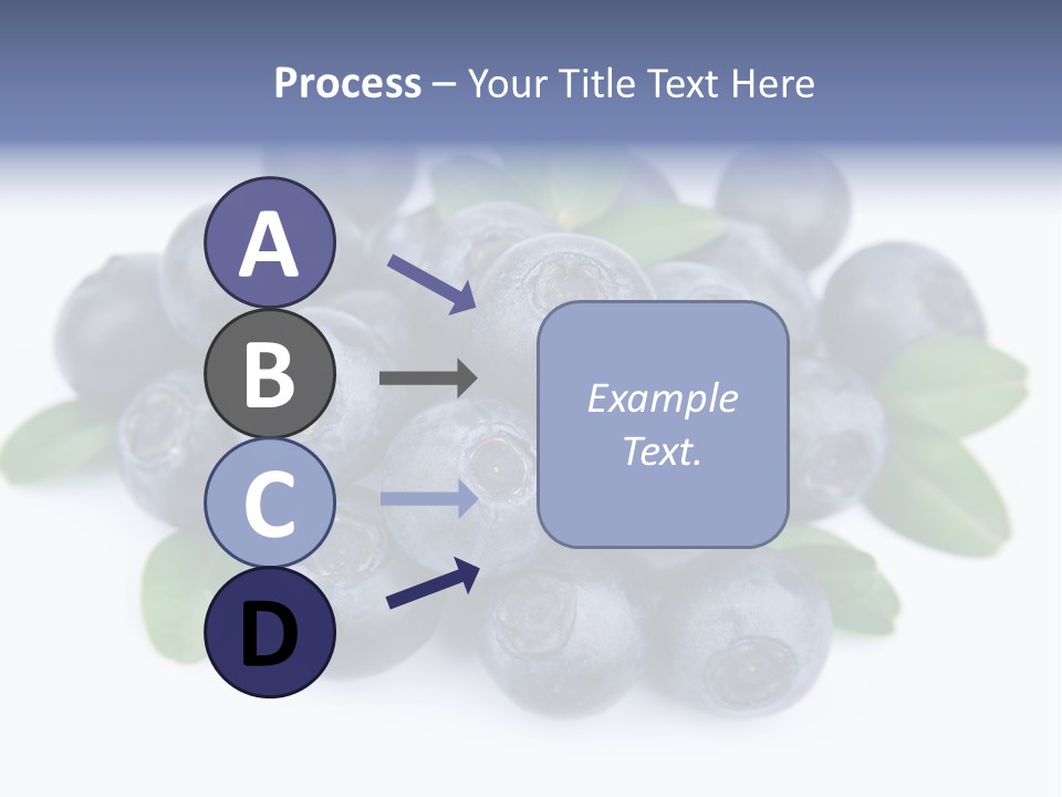 Fresh Dessert Huckleberry PowerPoint Template