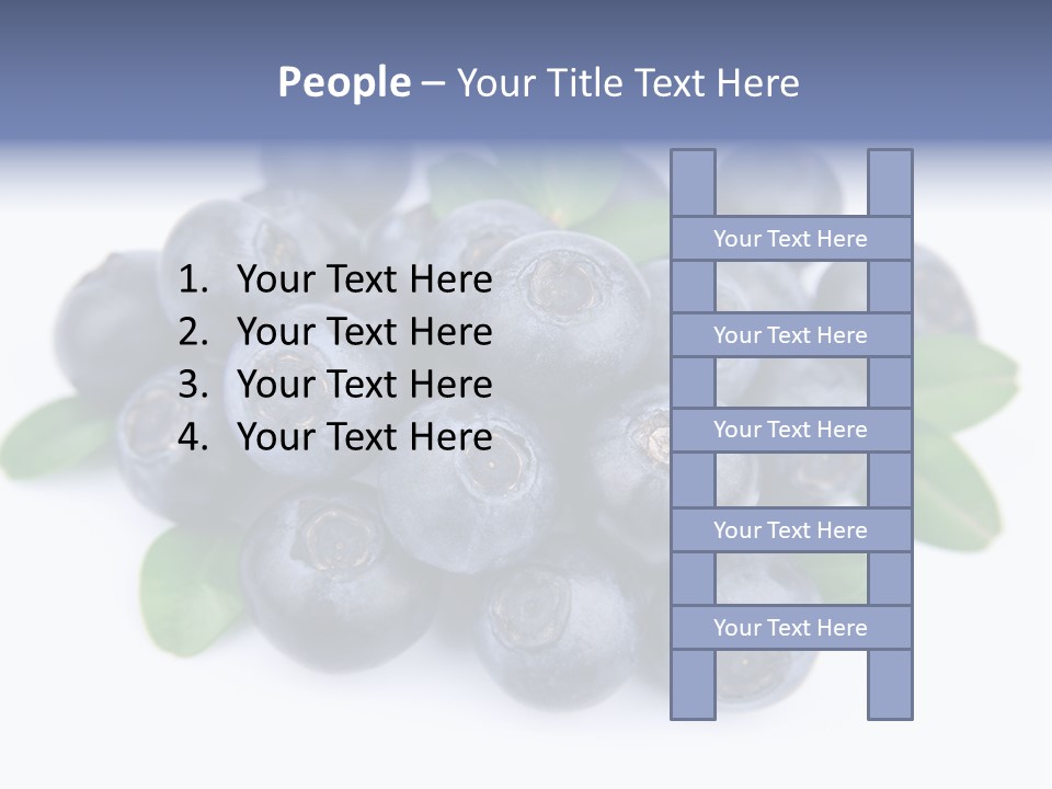 Fresh Dessert Huckleberry PowerPoint Template
