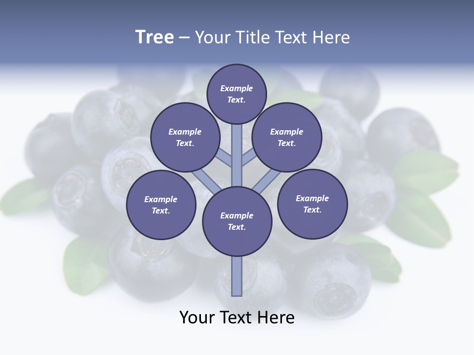 Fresh Dessert Huckleberry PowerPoint Template