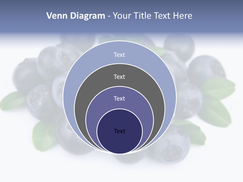 Fresh Dessert Huckleberry PowerPoint Template