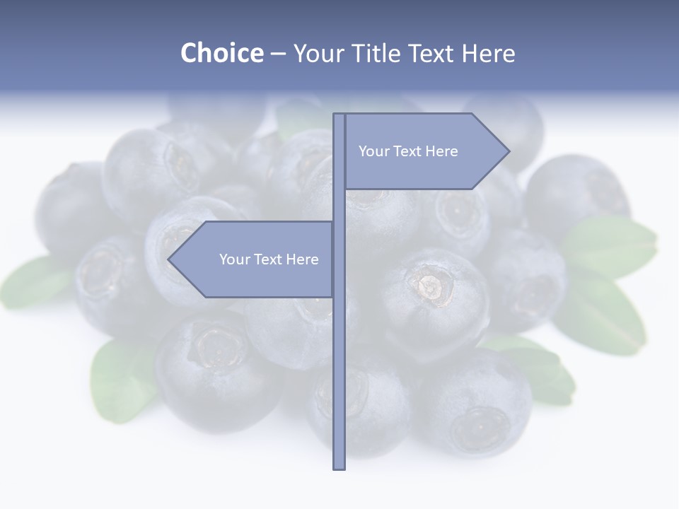 Fresh Dessert Huckleberry PowerPoint Template
