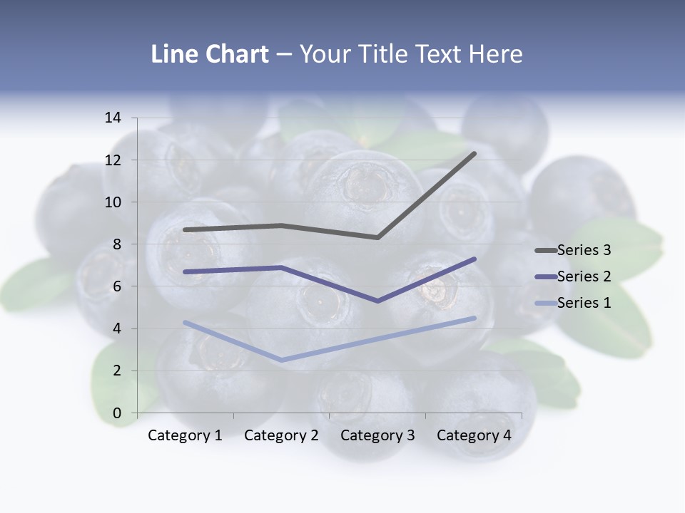 Fresh Dessert Huckleberry PowerPoint Template