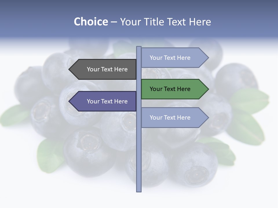 Fresh Dessert Huckleberry PowerPoint Template