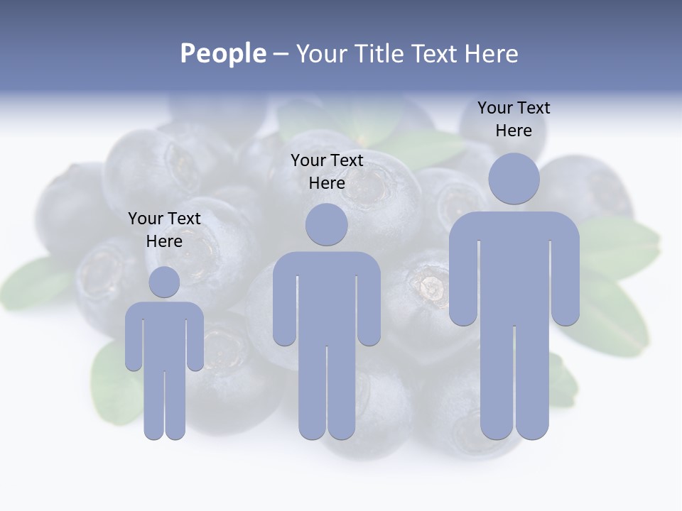 Fresh Dessert Huckleberry PowerPoint Template