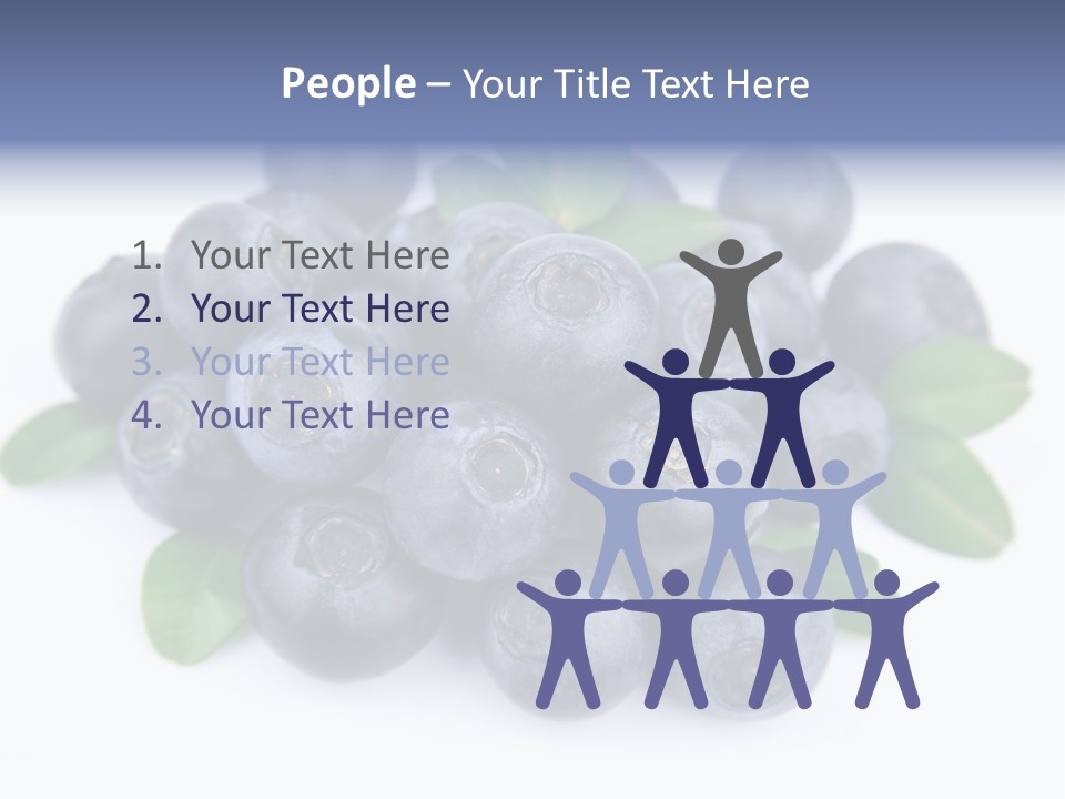 Fresh Dessert Huckleberry PowerPoint Template