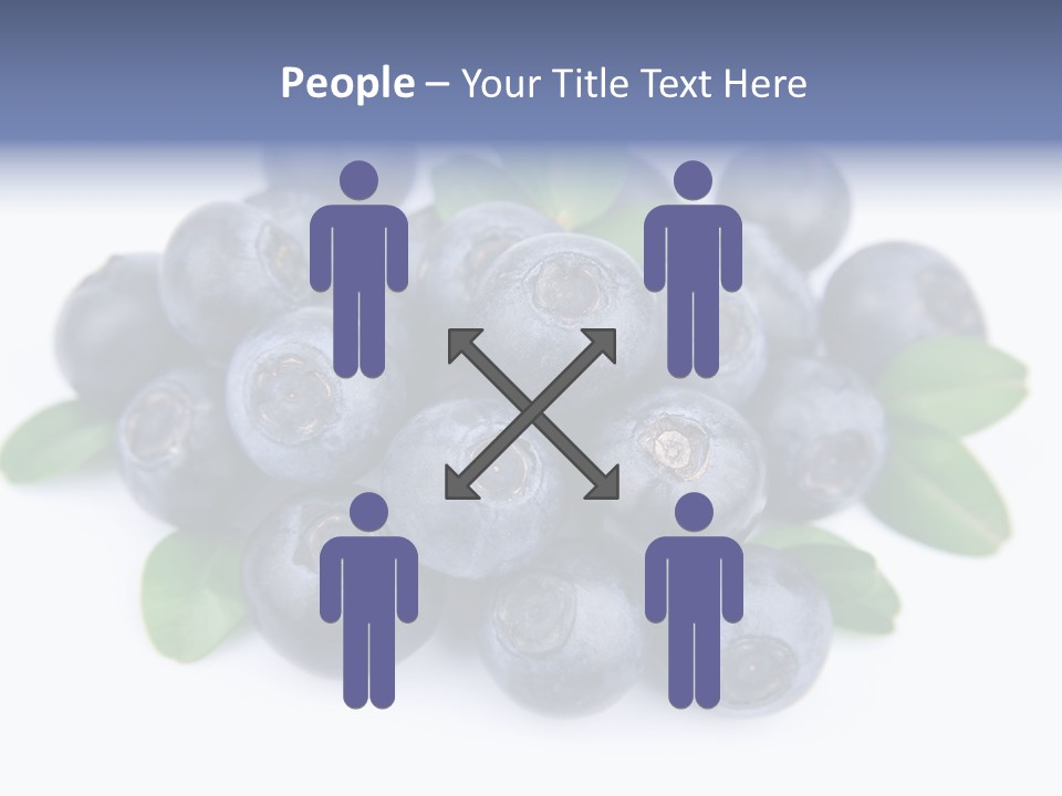 Fresh Dessert Huckleberry PowerPoint Template