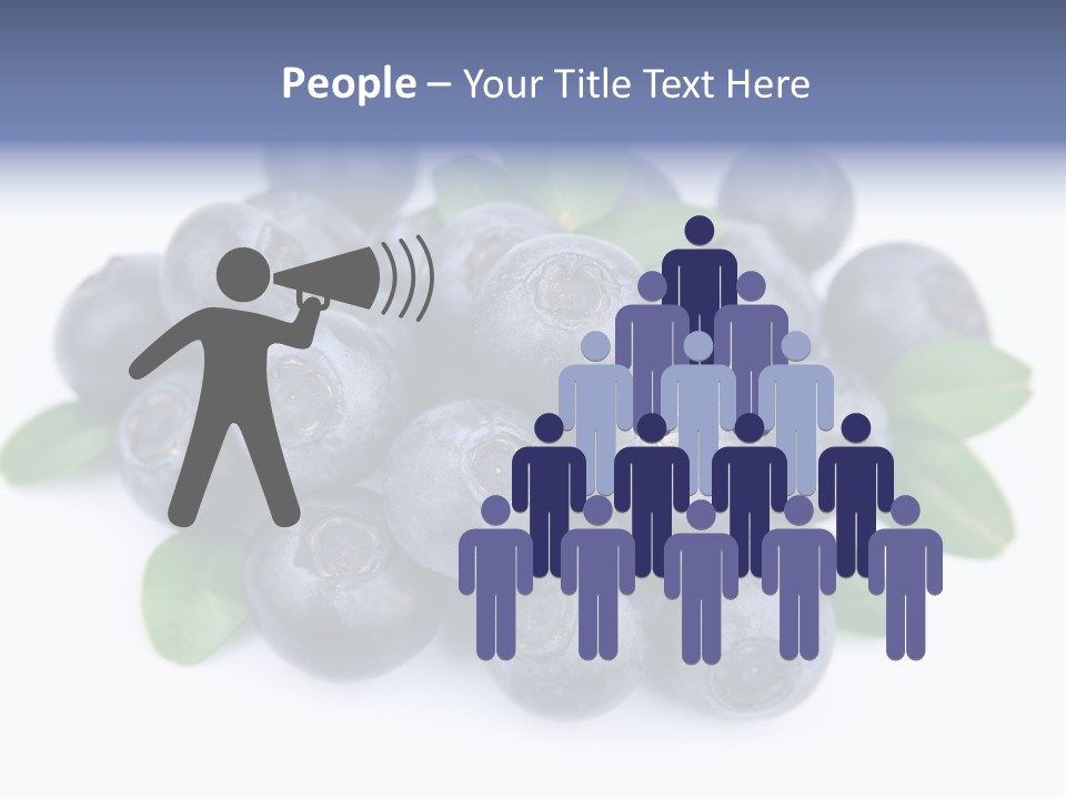 Fresh Dessert Huckleberry PowerPoint Template