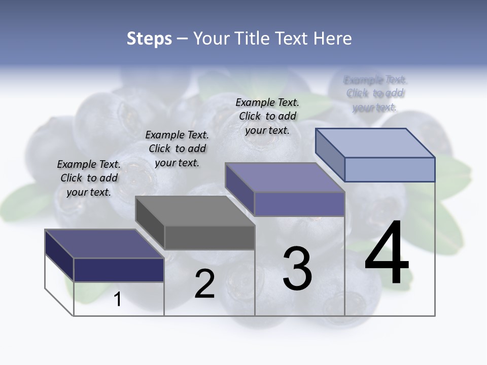 Fresh Dessert Huckleberry PowerPoint Template