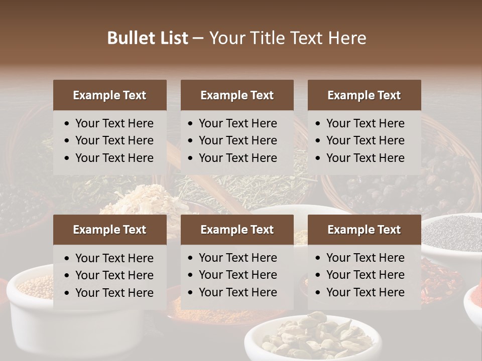 Cardamom Wood Various PowerPoint Template