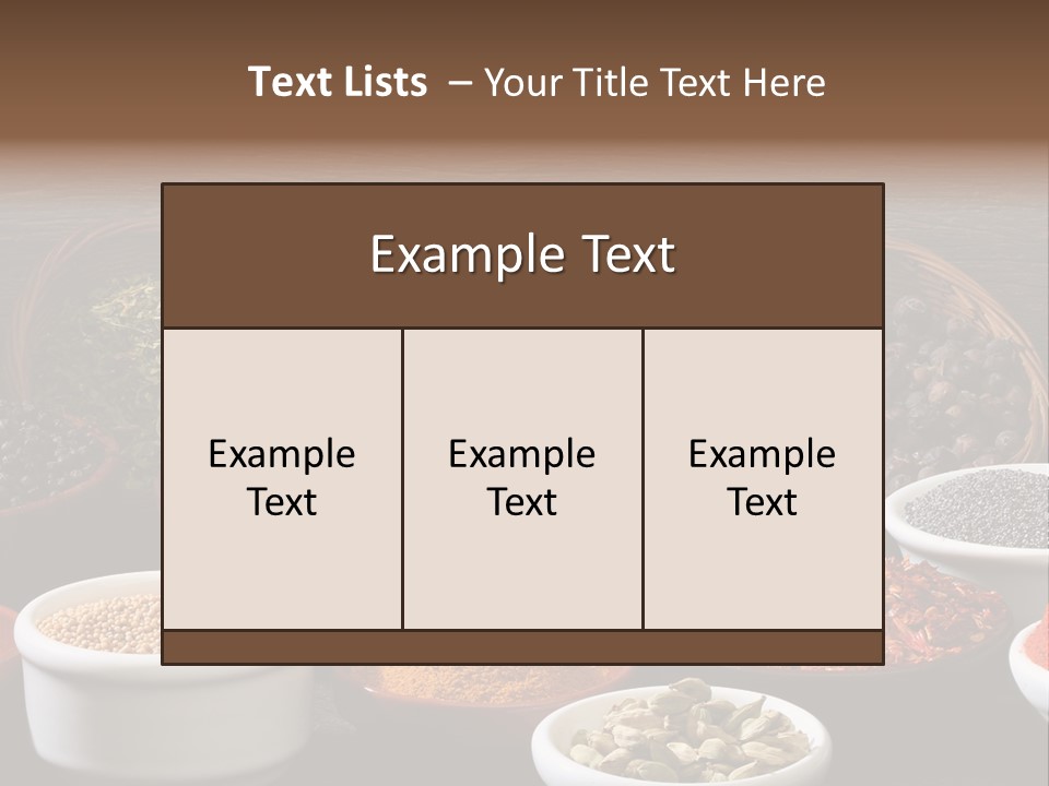 Cardamom Wood Various PowerPoint Template
