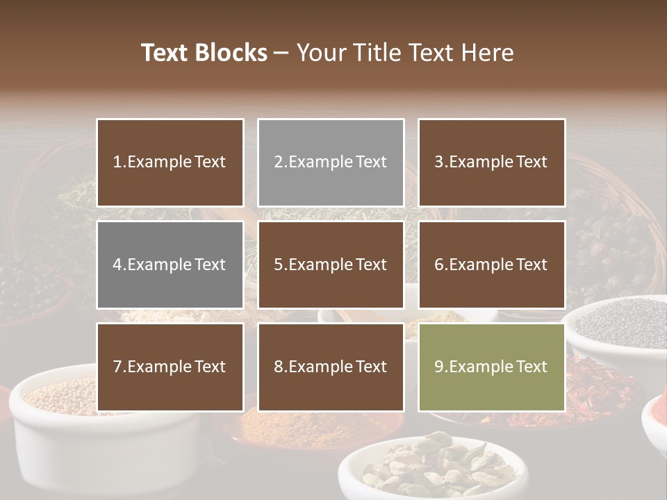 Cardamom Wood Various PowerPoint Template