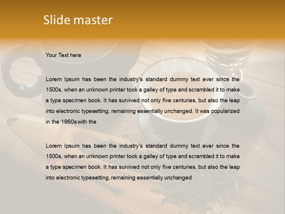 Drink Herbal Mug PowerPoint Template