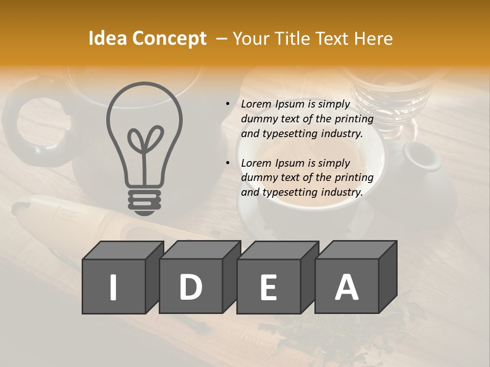 Drink Herbal Mug PowerPoint Template