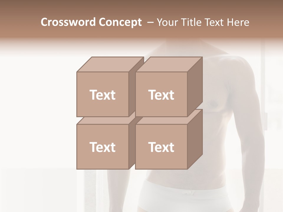 Human Waist Man PowerPoint Template