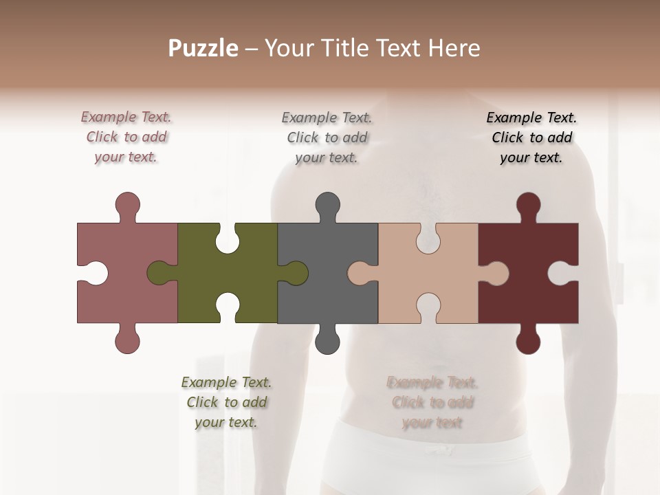 Human Waist Man PowerPoint Template