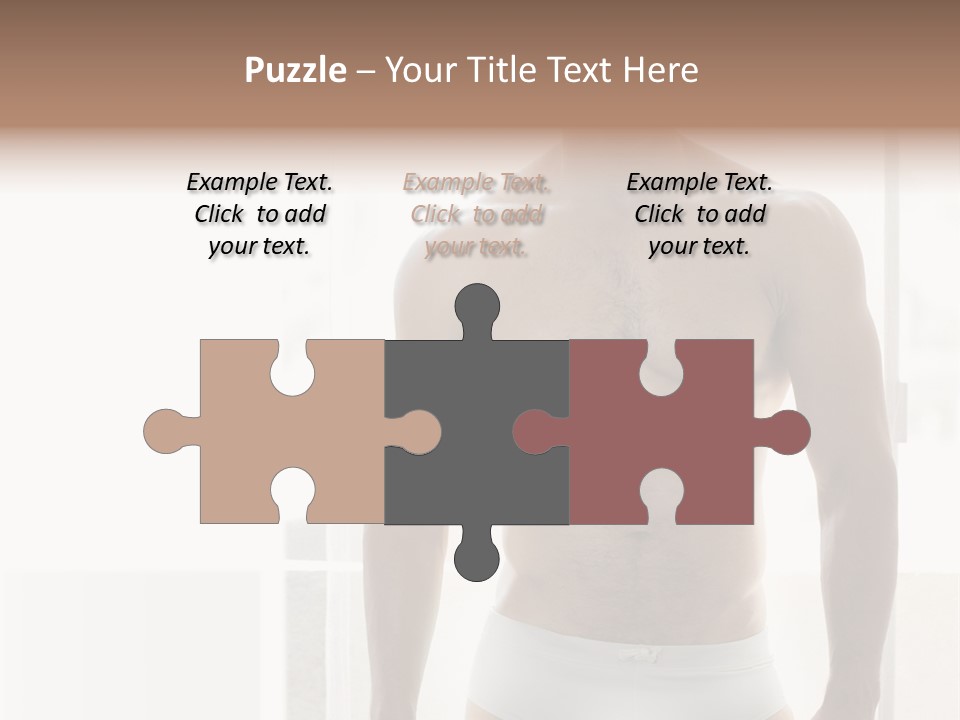 Human Waist Man PowerPoint Template