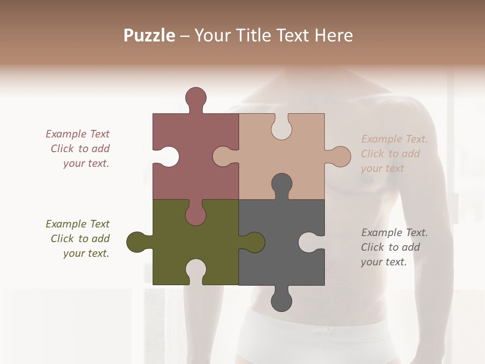 Human Waist Man PowerPoint Template