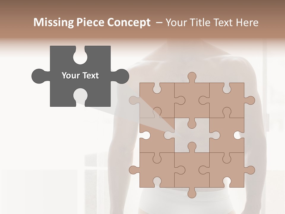 Human Waist Man PowerPoint Template