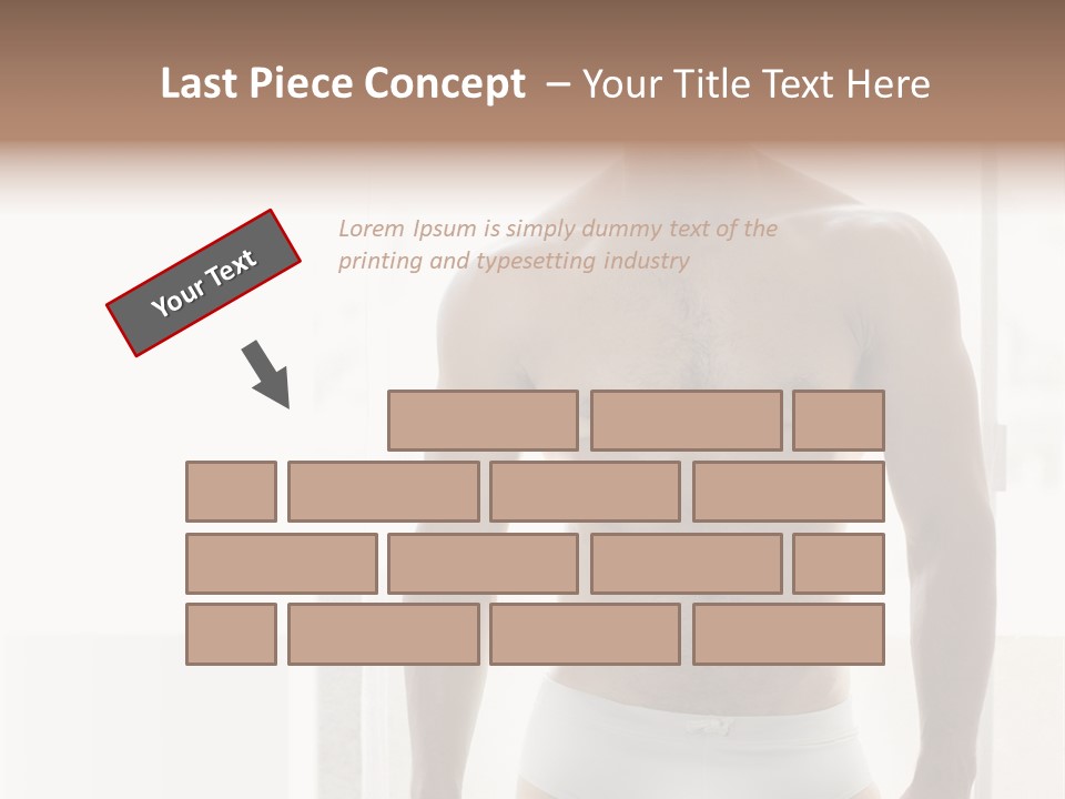 Human Waist Man PowerPoint Template