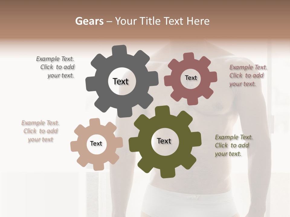 Human Waist Man PowerPoint Template