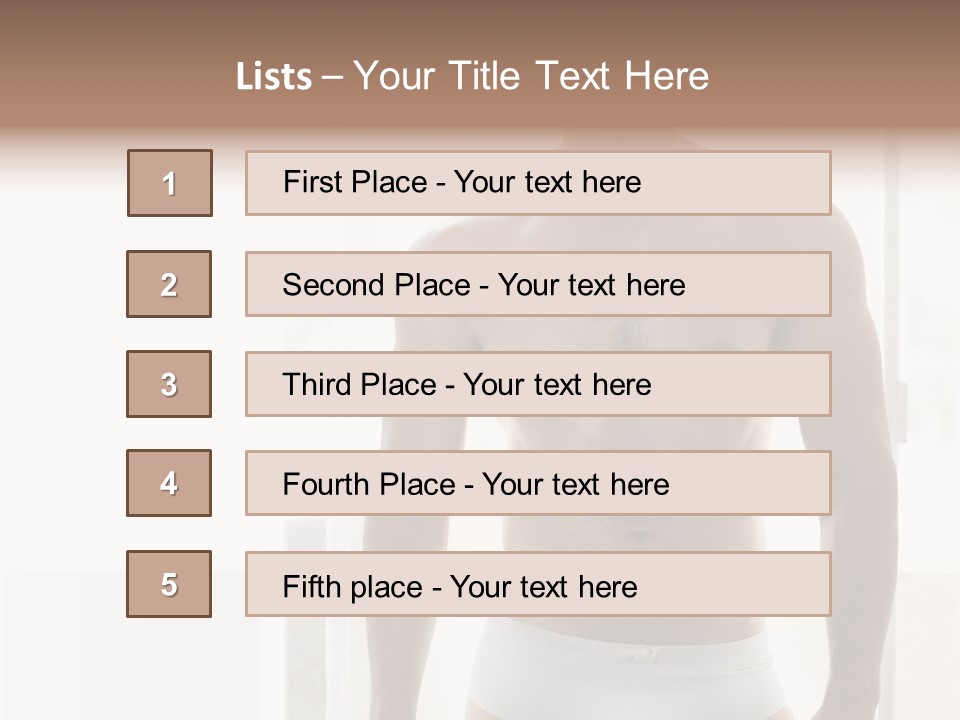 Human Waist Man PowerPoint Template