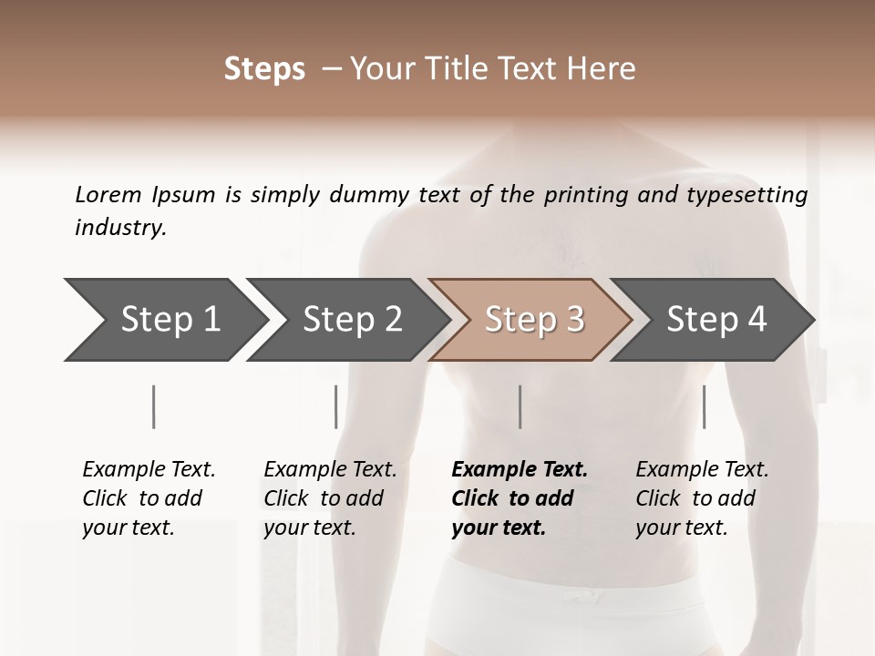 Human Waist Man PowerPoint Template