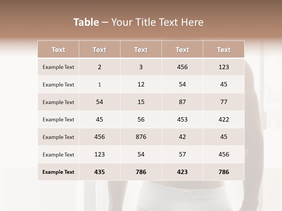 Human Waist Man PowerPoint Template
