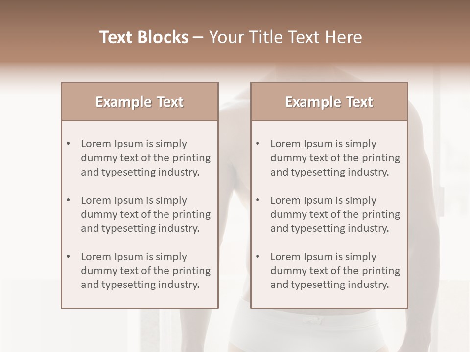 Human Waist Man PowerPoint Template