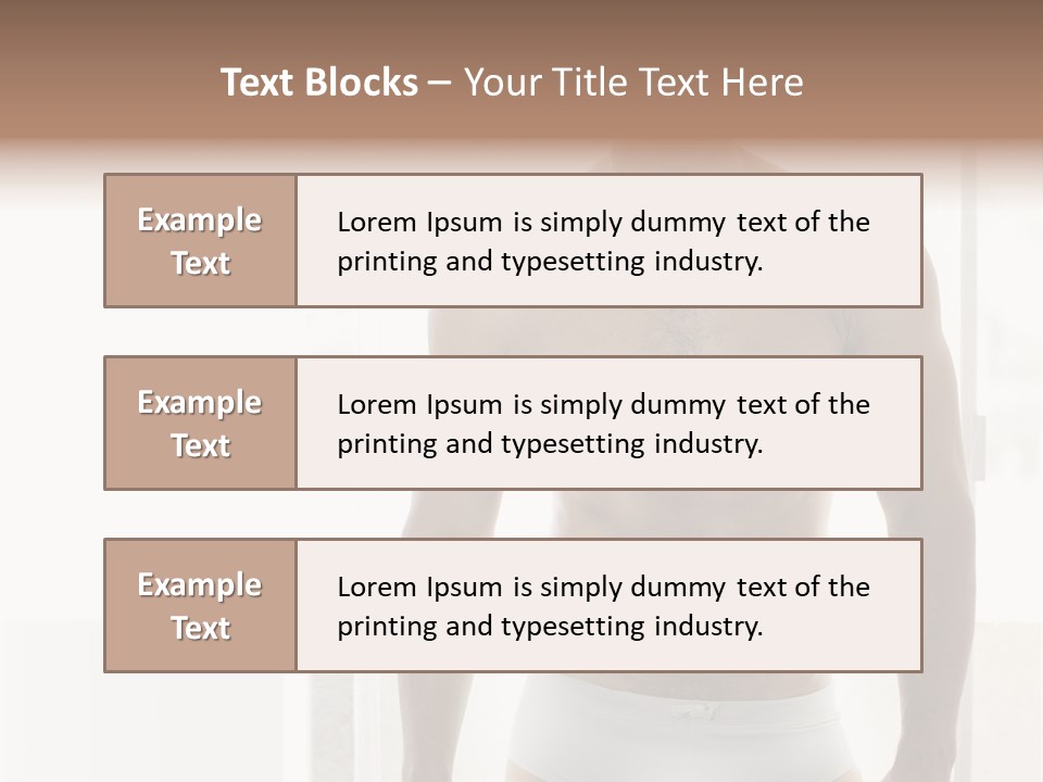 Human Waist Man PowerPoint Template
