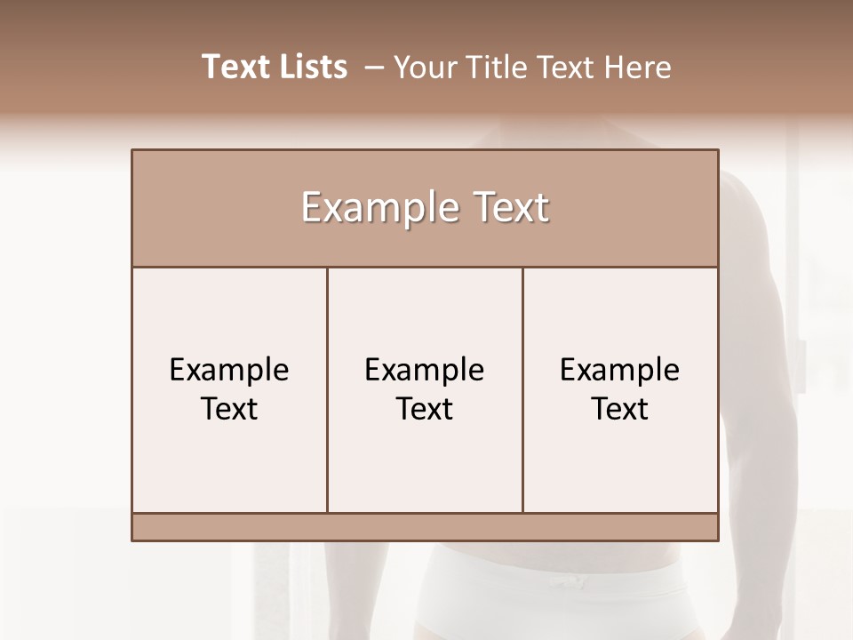 Human Waist Man PowerPoint Template